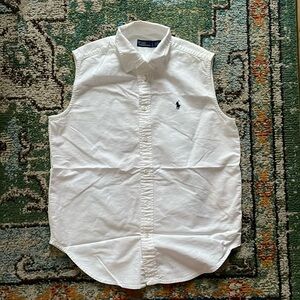 Sleeveless Oxford Polo Ralph Lauren button down mama